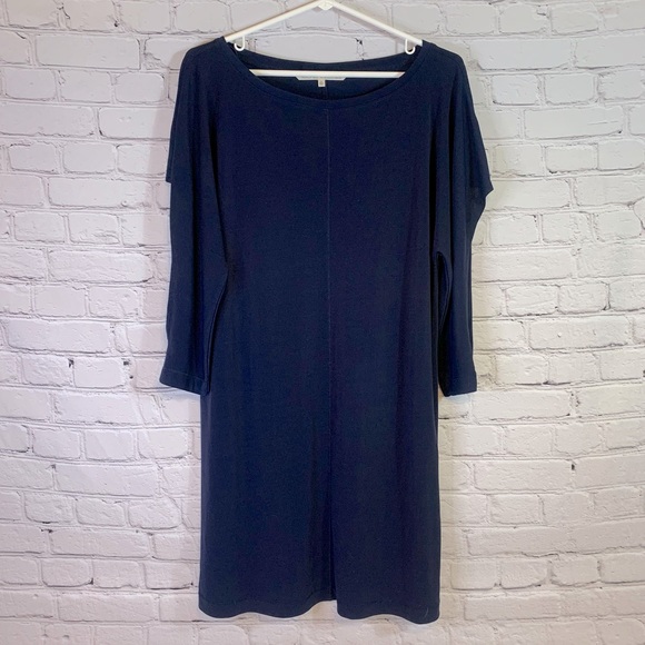 Rachel Roy Navy Dress with Slit Sleeves - Picture 1 of 9